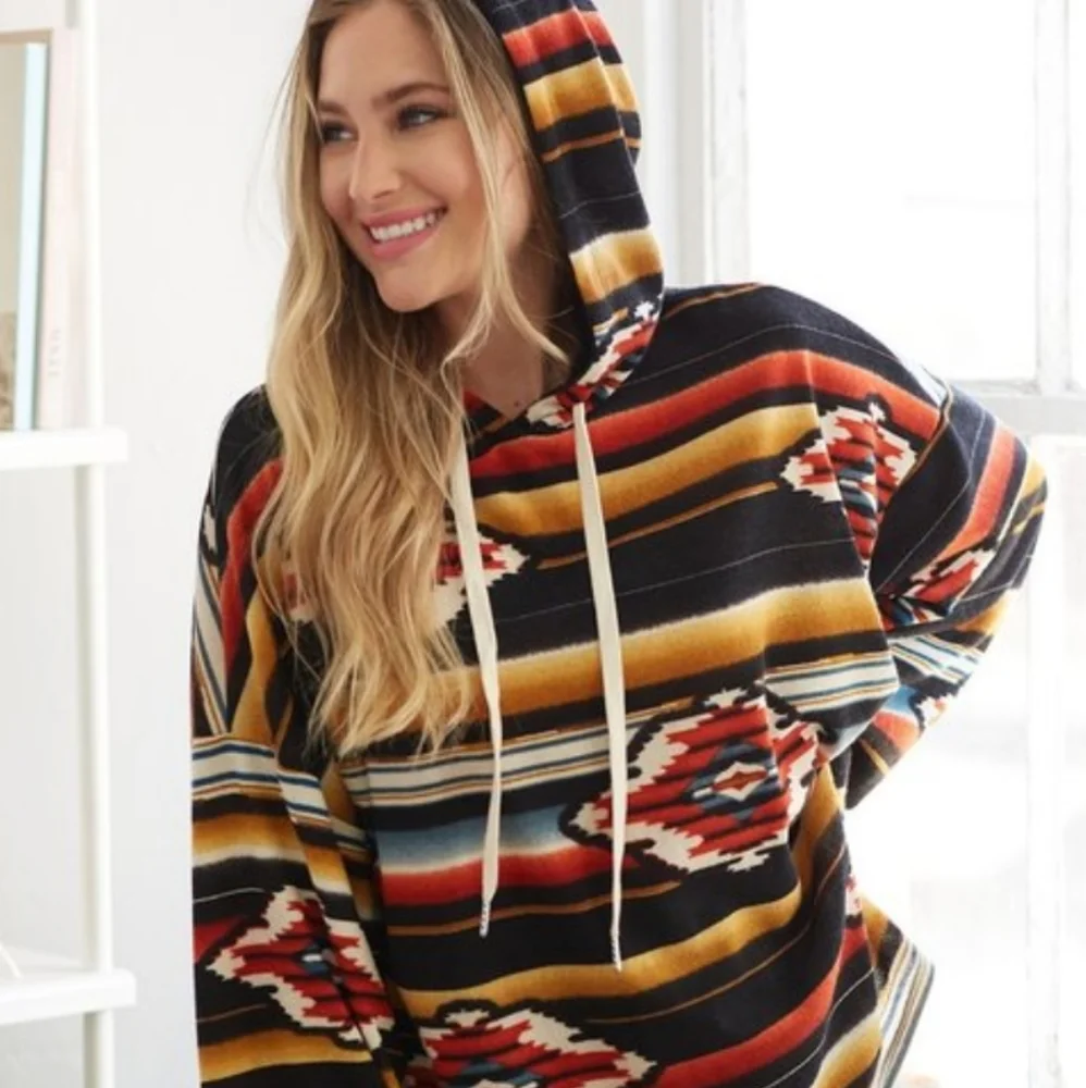 🆕🌿BOHO BOUTIQUE HOODIE SWEATER 🌿 - Picture 8 of 10